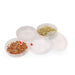 070 Plastic 4 Compartment Sprout Maker, White Your Brand