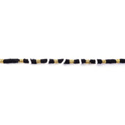 Traditional ethnic black and white beaded rakhi