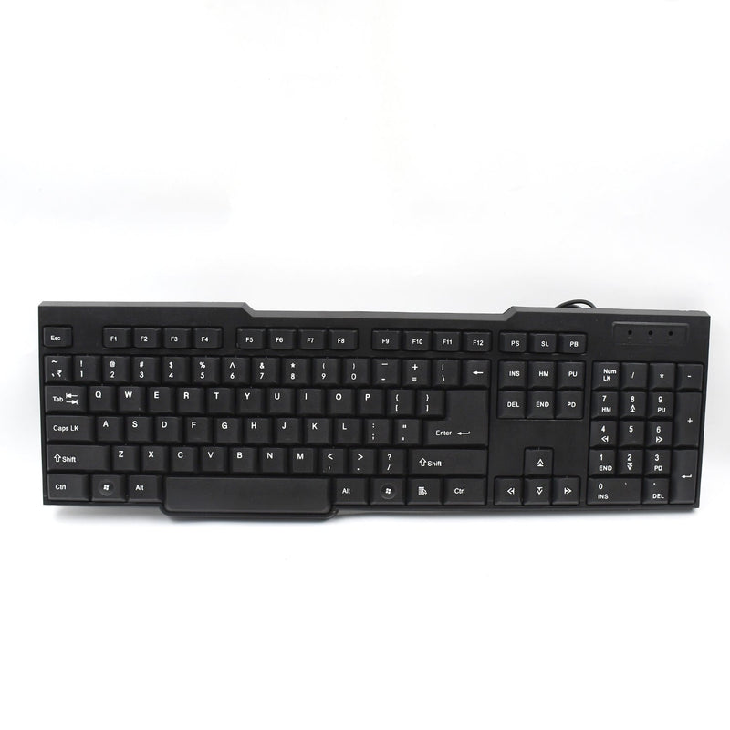 Standard 104-key layout of the plug-and-play computer keyboard.