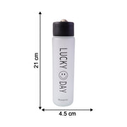 Stylish frosted drinking bottle in compact size