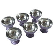 Ice cream and pudding stainless steel serving bowls