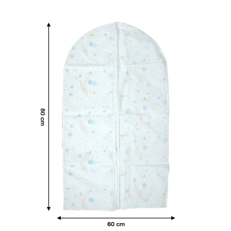 Folded garment covers for closet organization
