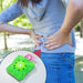 6521 Green sun small Hot Water Bag with Cover for Pain Relief, Neck, Shoulder Pain and Hand, Feet Warmer, Menstrual Cramps. 