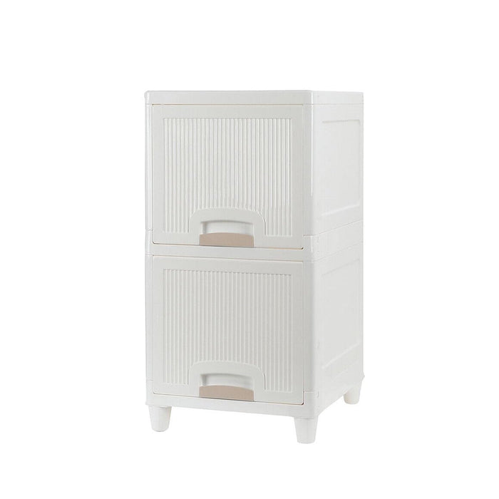 Multipurpose Storage Cabinet, Storage Solutions plastic drawers || Multi Layer Wardrobe Storage Drawers || Foldable Multipurpose Drawer Units For Kitchen, Bathroom, Bedroom, Cloth (2 Layer)
