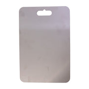 Hygienic stainless steel chopping tray with smooth surface