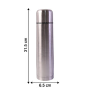 Travel flask made of stainless steel with carry bag