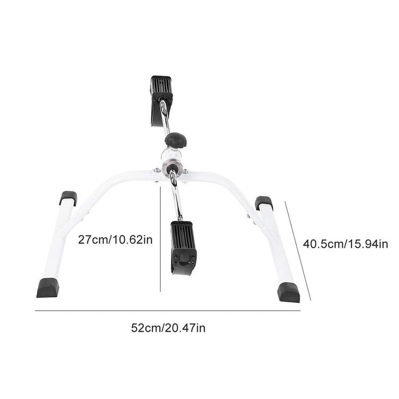 Size guide for portable pedal exerciser fitness equipment