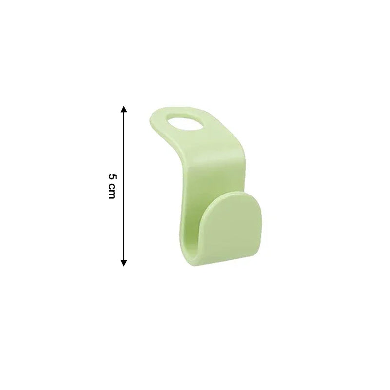 Versatile plastic hanger hooks holding clothes and accessories neatly