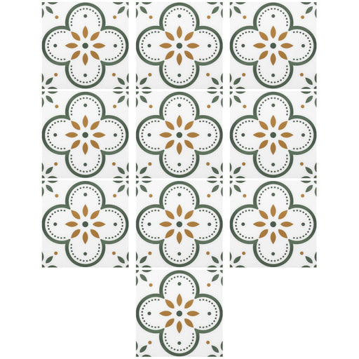 A single patterned Peel and Stick Tile showcasing its design and texture.
