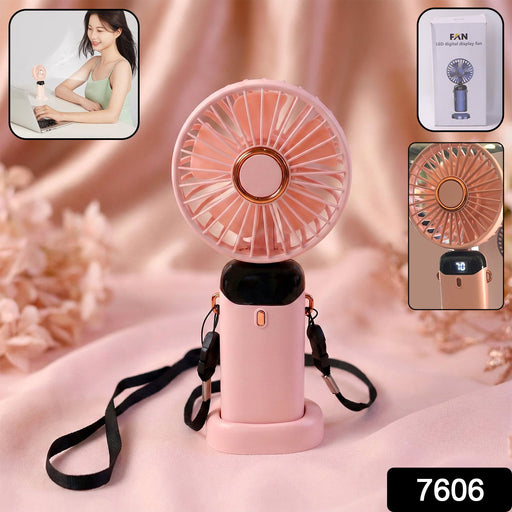 Compact portable tabletop fan for personal cooling at home or office