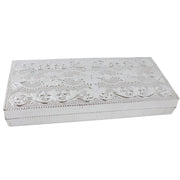 Stylish multipurpose silver cash box for money and jewellery storage on special occasions