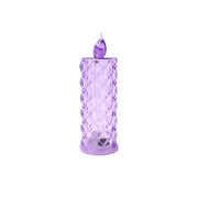 Multicolor crystal candlelight with soft LED glow ideal for Diwali decor