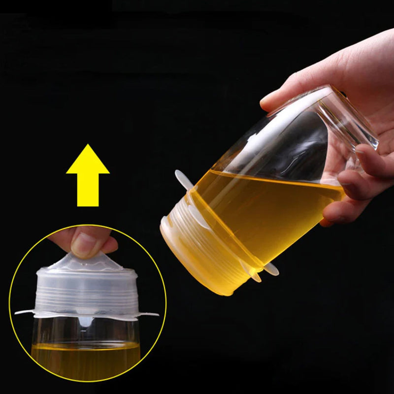 Informative diagram illustrating the dimensions and universal versatility of the silicone food covers.