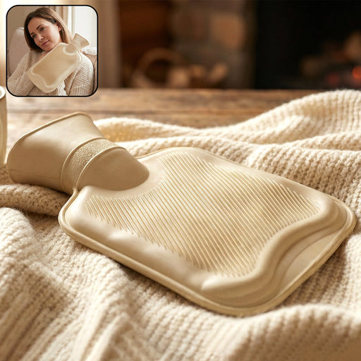Reusable hot water bag for pain relief and warm compress therapy