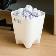 Open-top dustbin with neutral color for easy waste disposal