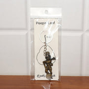 Lord Hanuman metal keychain packaged in Peepal leaf blister pack