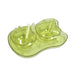 2752A Apple Shape 2Piece Serving Set of Bowl with Spoon & Tray. Dinnerware Serving Snacks & Pickle 