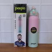 Outdoor use of stainless steel water bottle with vibrant color options