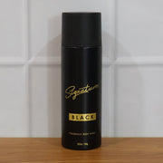 premium black deodorant body spray