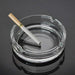 4061 Glass Classic Crystal Quality Cigar Cigarette Ashtray Round Tabletop for Home Office Indoor Outdoor Home Decor 