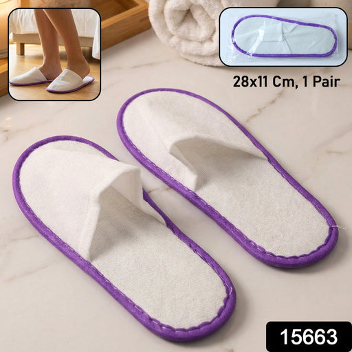 Lightweight spa slippers providing hygienic guest foot protection