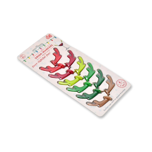 1723 Silicone Deer Drink Marker, Safe 16PCS Wine Glass Identification Tag Lightweight Unique Durable for Party 