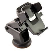 The long 850 mm gooseneck of the adjustable car mount for flexible positioning.