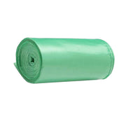 Bulk pack of green compostable garbage bags for homes and offices.