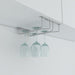 5266 Wine Glass Holder Hanging Drinking Glasses Stemware Rack Under Cabinet Storage Organizer Double Row For Baar & cafes Use 