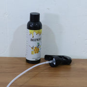 Natural wood and leather polish spray bottle with beeswax