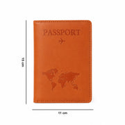 Durable PU leather travel passport holder designed for frequent travelers