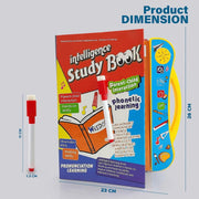 Musical learning book displaying colorful vehicle images and associated sounds for kids.