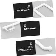 Compact wall mounted kitchen towel holder for paper towels and wipes