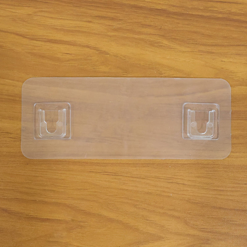 Bathroom and kitchen wall rack with adhesive