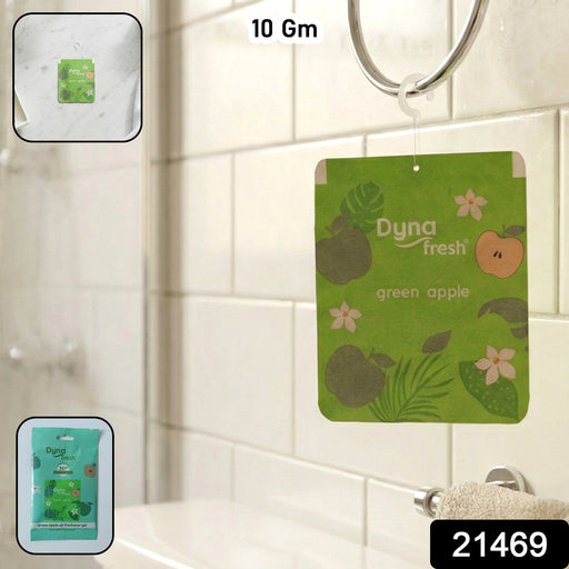 Fresh green apple fragrance gel deodorizer for small spaces