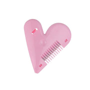 Heart pattern hairdressing scissors showing ergonomic grip