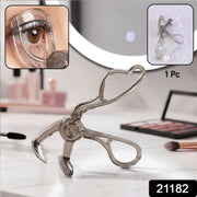 Manual eyelash curler showing ergonomic design for smooth lash curling