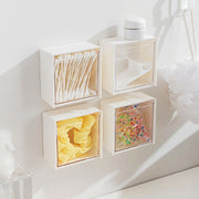 4037Adhesive Wall Mounted Flip Storage Box Holder Small Object Storage Case ( 1 pcs ) 