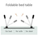 7693  Ludo Design Foldable Bed Study Table Portable Multifunction Laptop Table Lapdesk for Children Bed Foldable Table Work Office Home with Tablet Slot & Cup Holder 