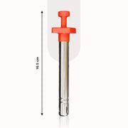 Side view of the gas lighter, emphasizing its ergonomic grip for comfortable handling.