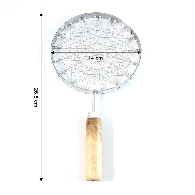 Stainless steel skimmer in use, draining oil efficiently