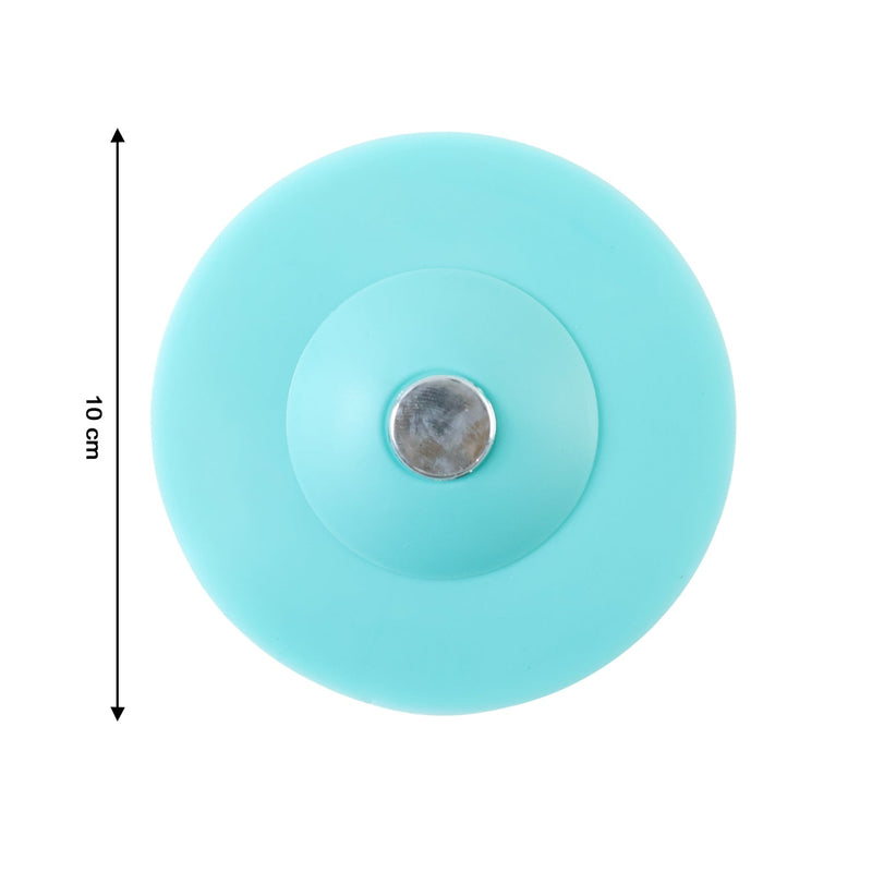 Soft silicone drain protector placed on floor shower drain