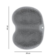 Silicone bathroom foot scrubbing mat detail