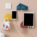 6062 Remote Holders Adhesive Wall Mount Hole Free Wall Hanging Mobile Phone Bracket Sticky Storage Box Tablet Charging Stand Plastic 