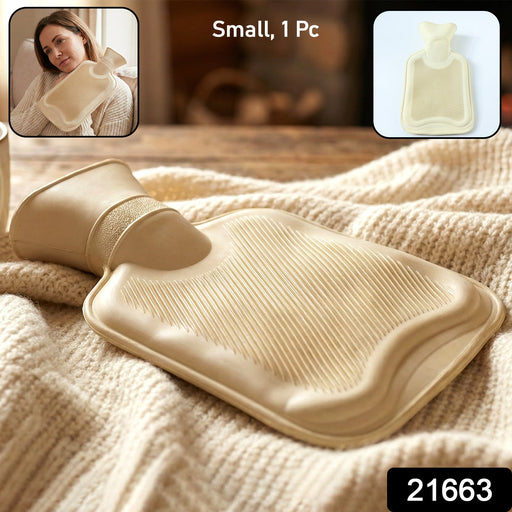 Small size flexible hot water bag for targeted pain relief