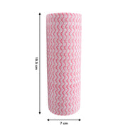Pack of reusable kitchen cleaning cloth roll sheets