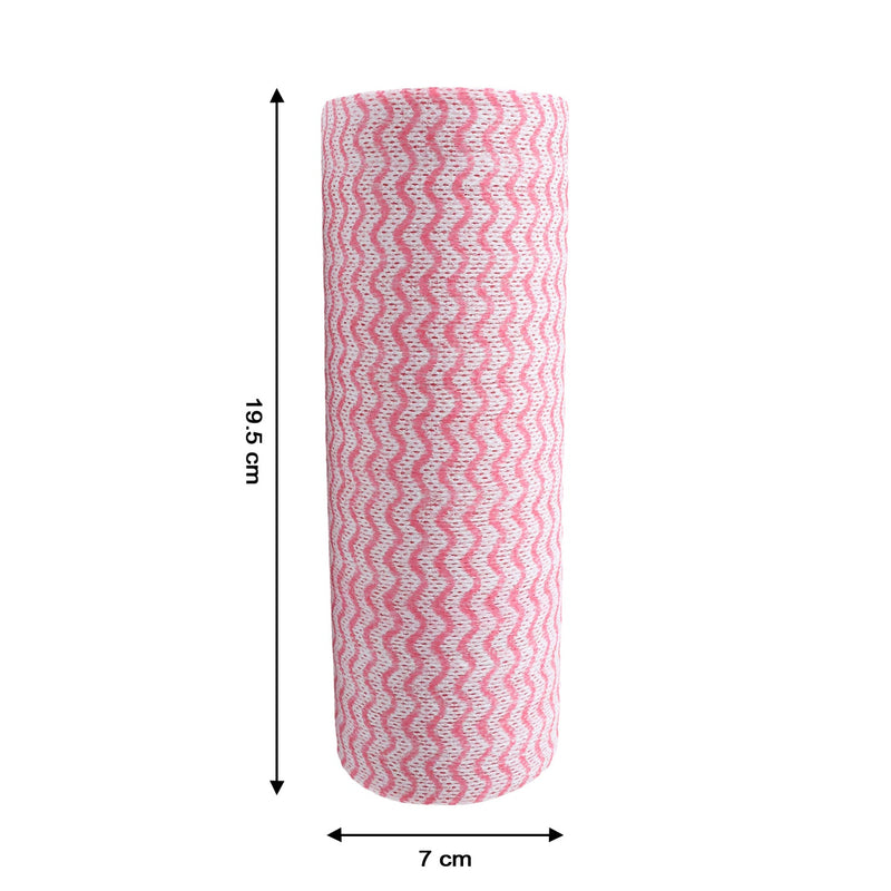 Pack of reusable kitchen cleaning cloth roll sheets