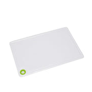 Colorful and practical plastic chopping board, perfect for daily kitchen tasks.