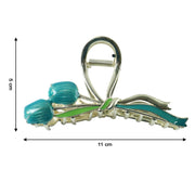 Compact and lightweight decorative hair claw clip