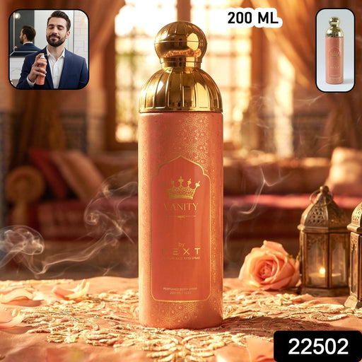 Packaging design of Next Vanity deodorant spray